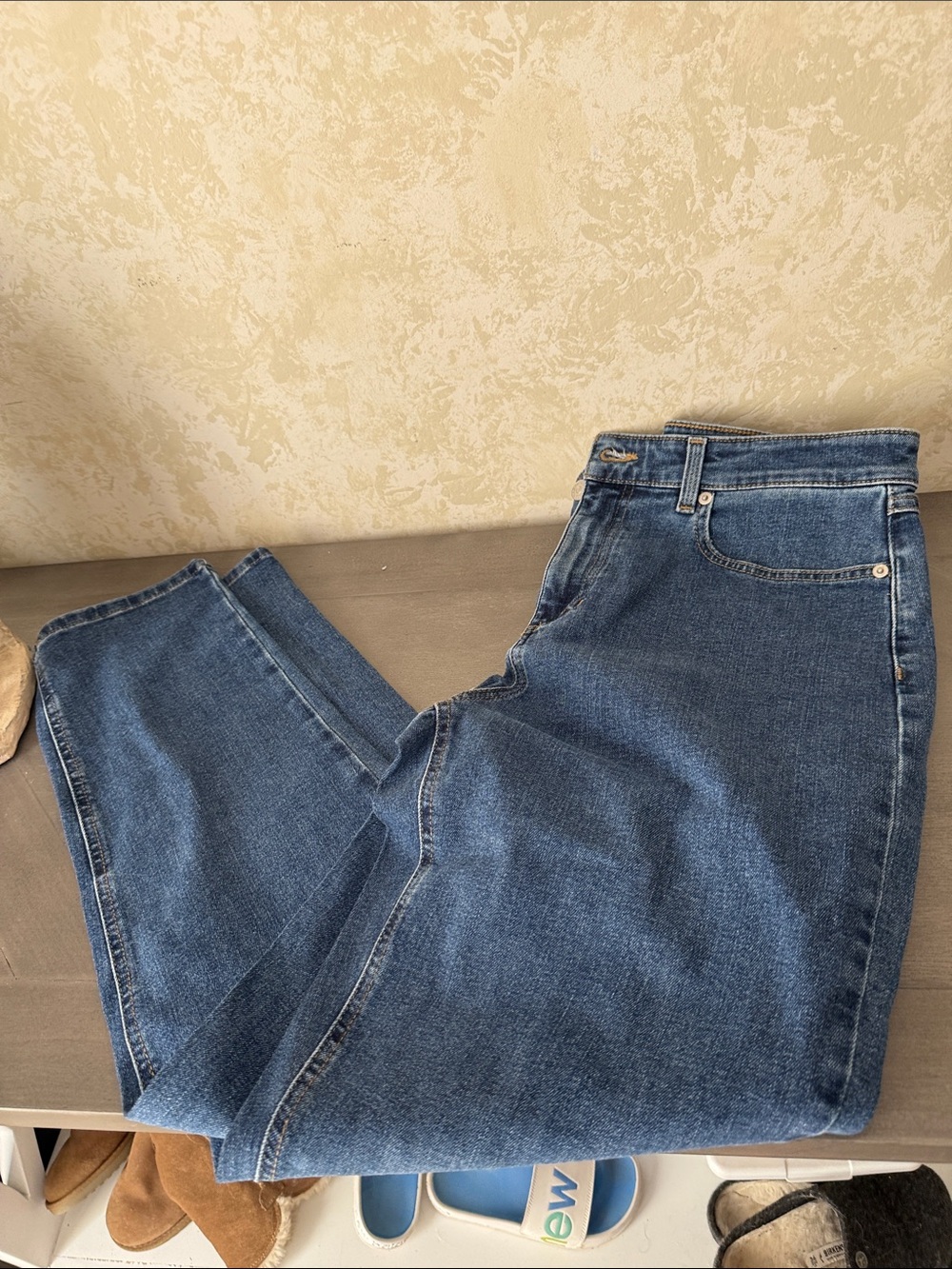 L.L. Bean Women's Straight Leg Jeans — Light Blue Denim